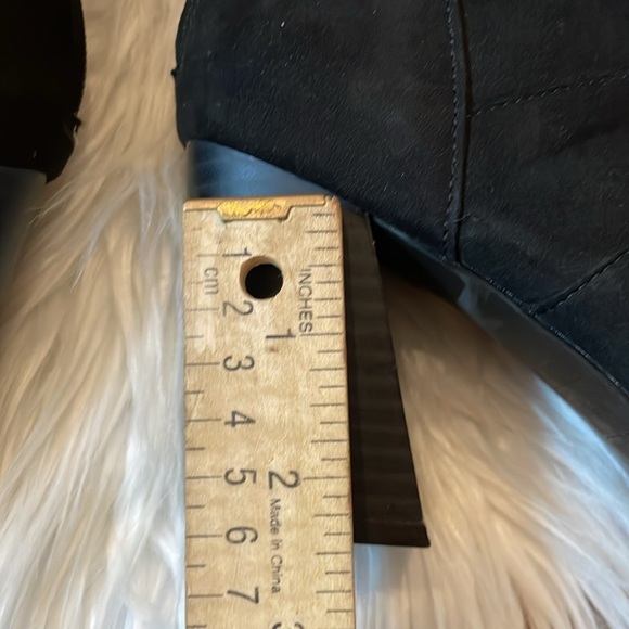 Metaphor Ladies Black size 7 High Heels! Bows! Peep toe! Zip up! - Picture 8 of 11